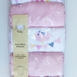 F&F, набор из 5 бодиков розовый