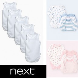 бодики NEXT поштучно, в наличии, 3-6м, 6-9м., 9-12м.,12-18м., белые боди-майки
