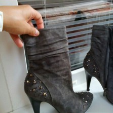 сапожки из натуральной замши