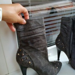 сапожки из натуральной замши