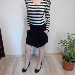 платье полосатое