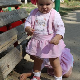  Платье с барашком.На девочку 1 года