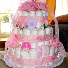 Торт из памперсов для малышей за 1 день