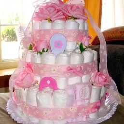 Торт из памперсов для малышей за 1 день