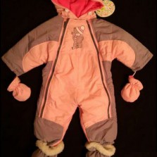 зимний комбинезон-трансформер teddy для девочек 62-80р.