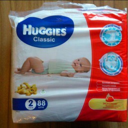 Подгузники хагис 2-ка (3-6 кг) 88 шт.