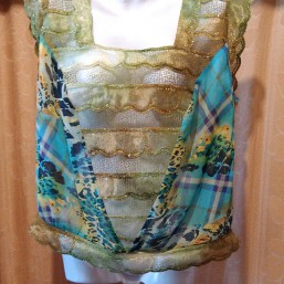 Шифоновая кофточка, размер 50-52