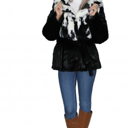 Купить короткую шубку из эко-меха в Киеве.