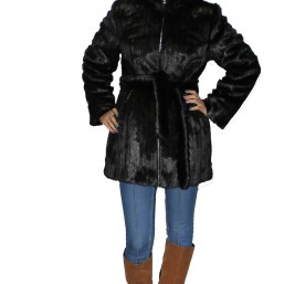 Купить шубу с капюшоном из эко-меха по ценам сезона 2015!
