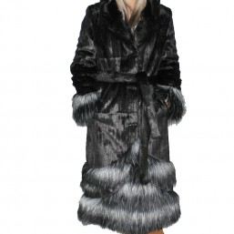 Длинная шуба из эко-меха в наличии по акционной цене!