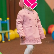 Кашемировое пальто для девочки EMPORIO BABY