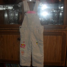 Вельветовый комбинезон с флисовой подкладкой 86см