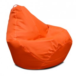 Оранжевое кресло-мешок груша 120*90 см из ткани Оксфорд 