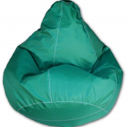 Зеленое кресло-мешок груша 120*90 см из ткани Оксфорд 