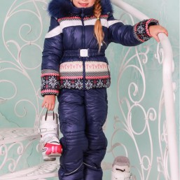 Зимний комбинезон для девочки Бемби р. 122и 128 см