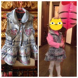 Джинсовый сарафан 2-3 года 