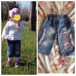 Джинсовые бриджы 