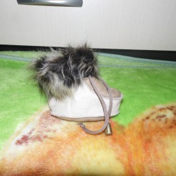 Кожаные зимние пинеточки на овчине