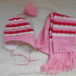 шапочка и шарфик деми , на голову 48-50 см