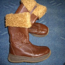  Деми сапожки, кожаные