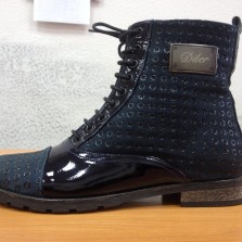 36 р. новые кожанные ботиночки на меху, маломерные