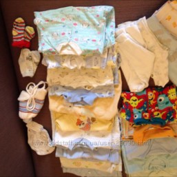 Большой пакет детских вещей от 0 и до года