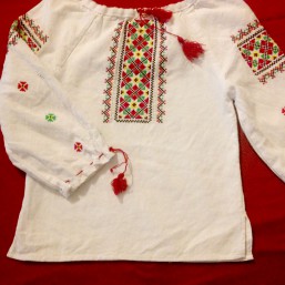 Вышиванка лен, ручная работа