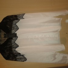 блузка стильная, шифон, размер XL. Подойдет на большую грудь.