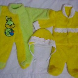 Новые теплый человечек и костюм для малыша