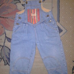 джинсовый полукомбез