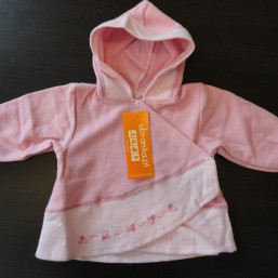 Теплая кофточка с капюшоном для девочки, Польша