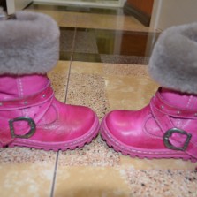 Обалденные кожаные сапоги на цигейке 13 см по стельки