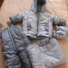 Зимний комбинезон-трансформер, зимний конверт+рукавички