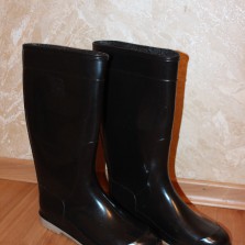 Резиновые сапоги.