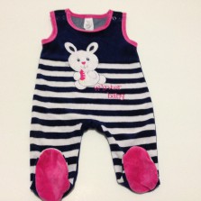 Велюровый человечек, комбинезон для девочки