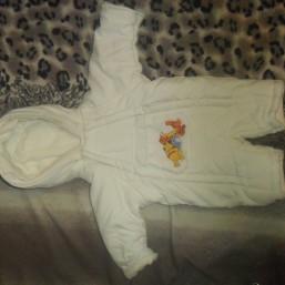 Детский тёплый комбинезон для ребёнка от 0-3 мес.