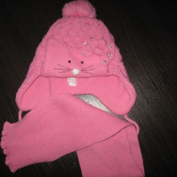 Зимняя шапочка на девочку