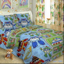 Постельное белье в кроватку Поли Робокар