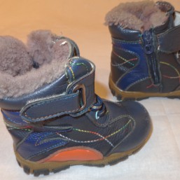 Зимние кожаные ботиночки р. 24, 14 см