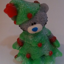 Мыло ручной работы Мишка Тедди елочка