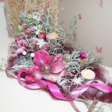 Новогодние композиции со свечой