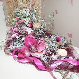 Новогодние композиции со свечой