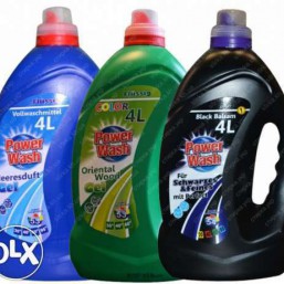 Жидкие стиральные порошки. В наличии для цветного белья.