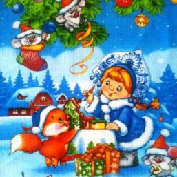 Вафельное полотенце Волшебный лес