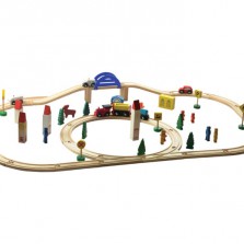 Развивающий конструктор "Дорожное шоссе" из дерева 