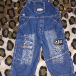 Джинсовый комбинезон для мальчика