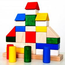 Пирамидка - конструктор "Замок" ( 23 дет ) ТМ РУДИ