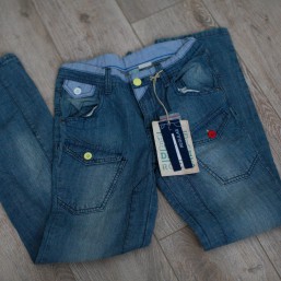 джинсы унисекс 9-10 лет, летние