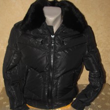 Куртка зимняя подростковая с меховым воротников