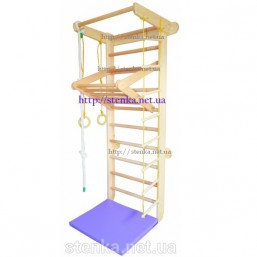 Спортивная стенка h225 cm с турником-рукоходом